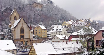 Winter and Snow in Southern Alsace Ferrette under the snow © French Moments