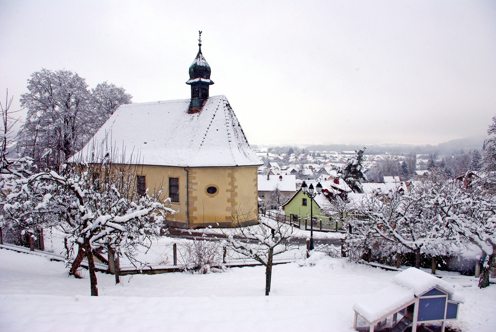 Snow Chapel Hirtzbach Alsace © French Moments