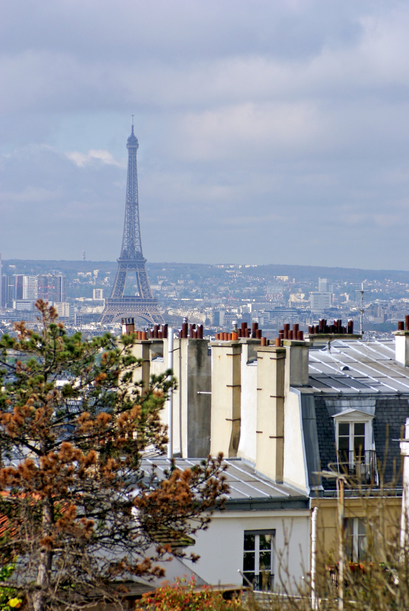 The Eiffel Tower from Square Nadar, Montmartre © French Moments