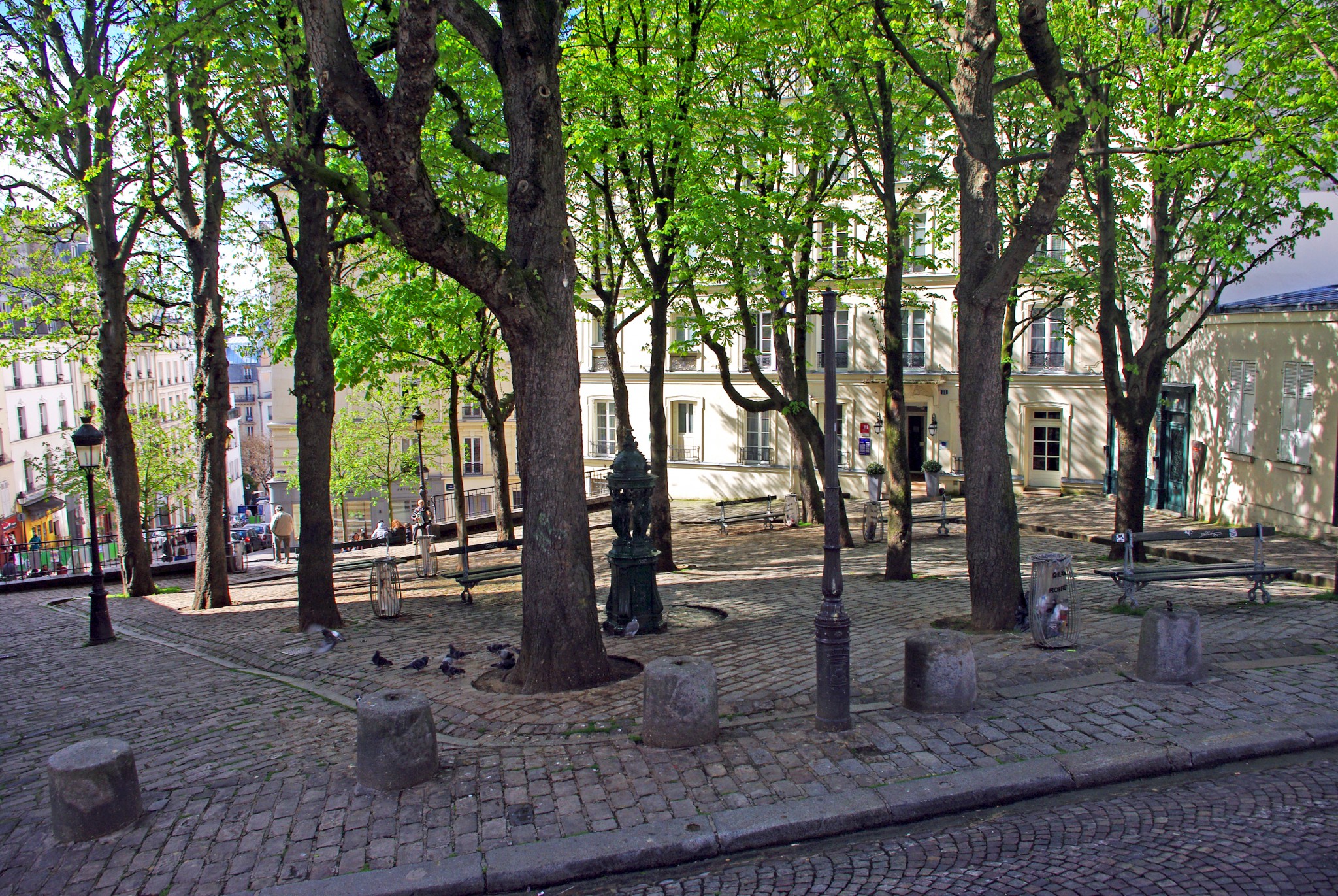 Place Emile Goudeau in the 18th arrondissement, Paris © French Moments