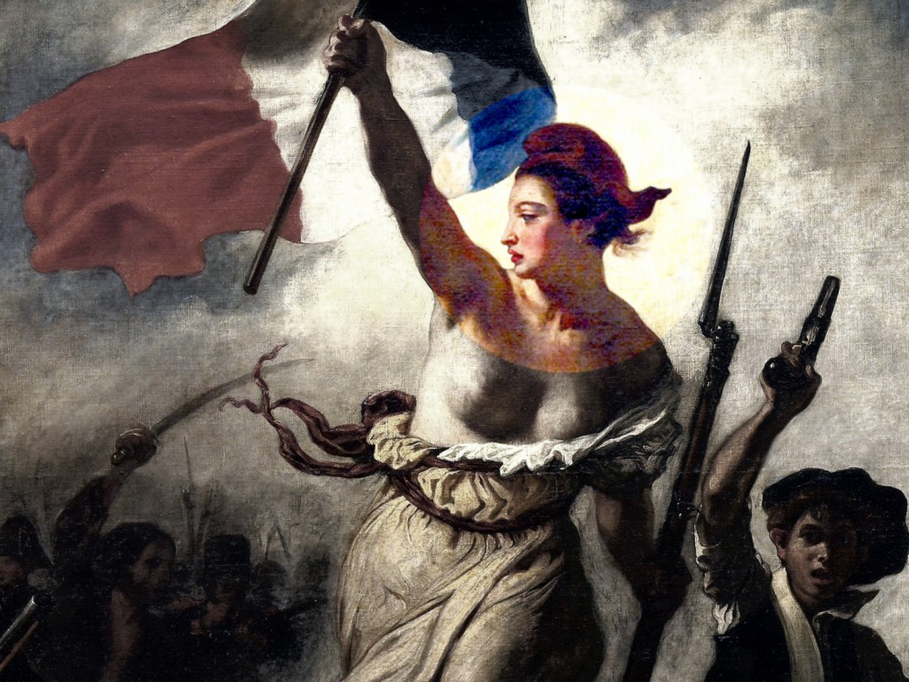 Eugène Delacroix - La liberté guidant le peuple detail 2