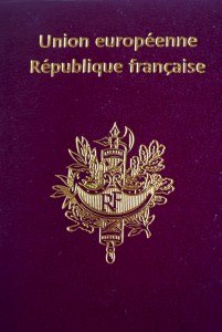 Coat of Arms of France on a French Passport
