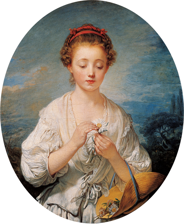 La Simplicité, huile sur toile par Jean-Baptiste Greuze, 1759, Kimbell Art Museum