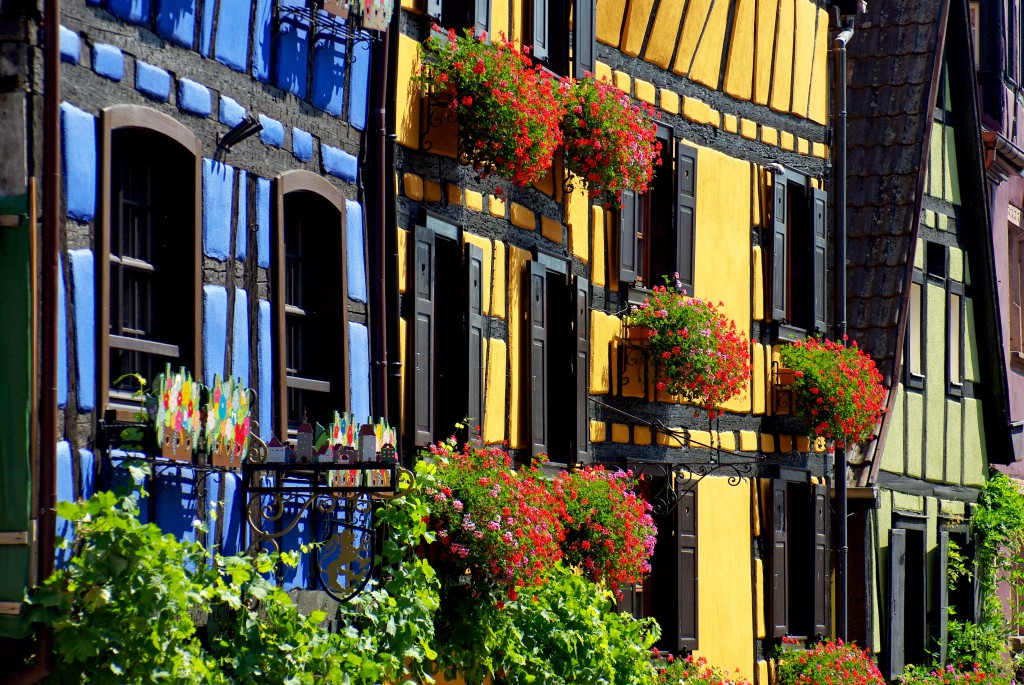 Half-timbered houses in Alsace - Riquewihr © French Moments