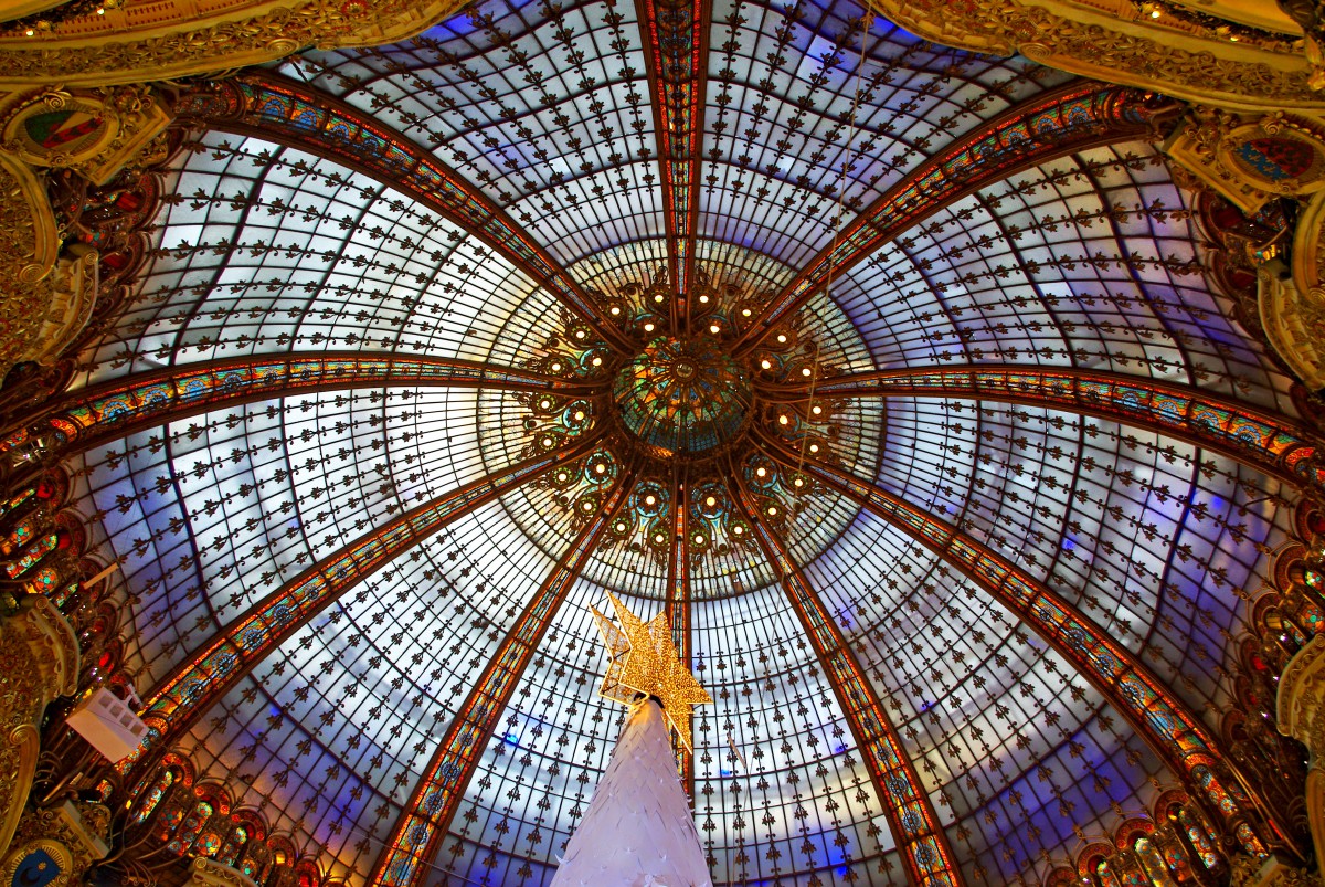 Landmarks of Paris - The Art Nouveau dome of Galeries Lafayette Haussmann © French Moments