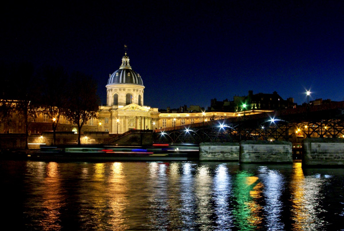 Pont des Arts at night, France