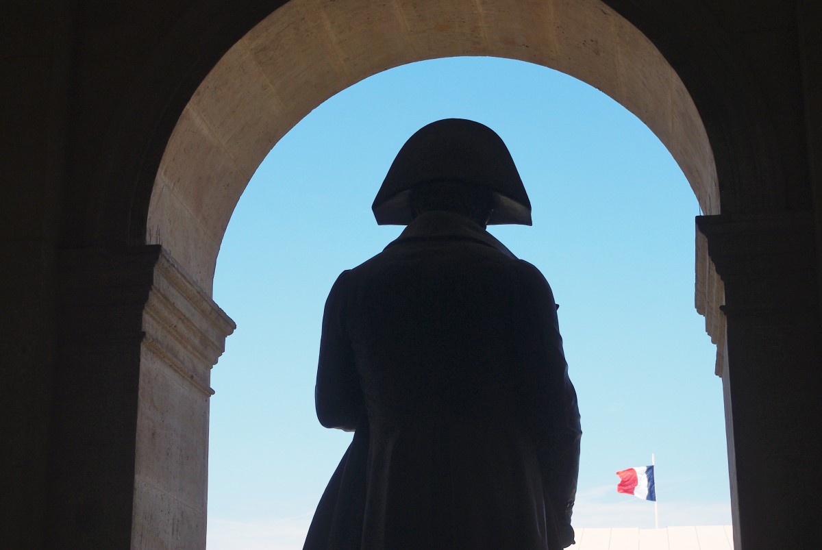 statue of Napoleon Bonaparte at Les Invalides