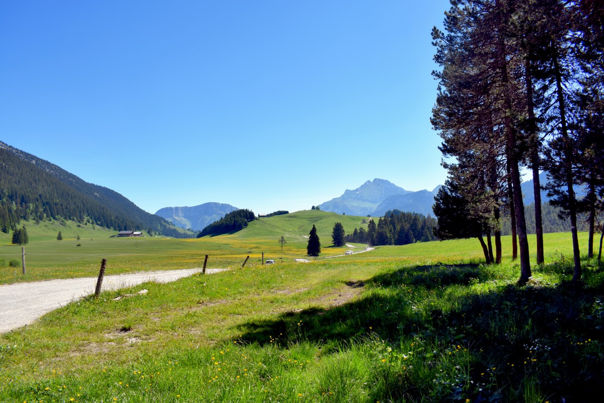 Glieres Plateau departement of Haute-Savoie