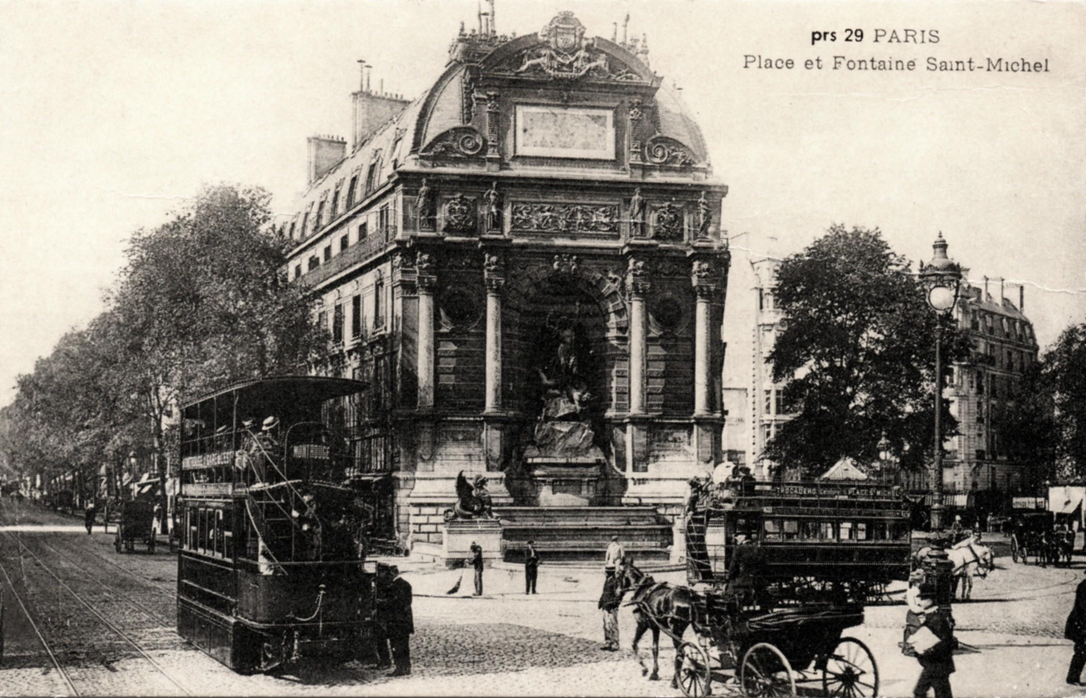 Place Saint-Michel circa 1900