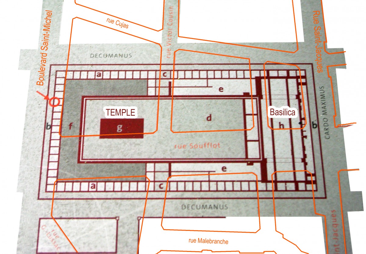 Floor Map of the Forum of Lutetia