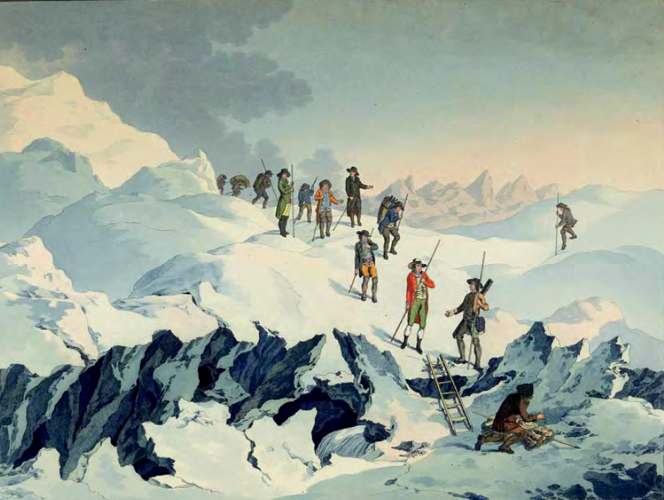Saussure on Mont-Blanc