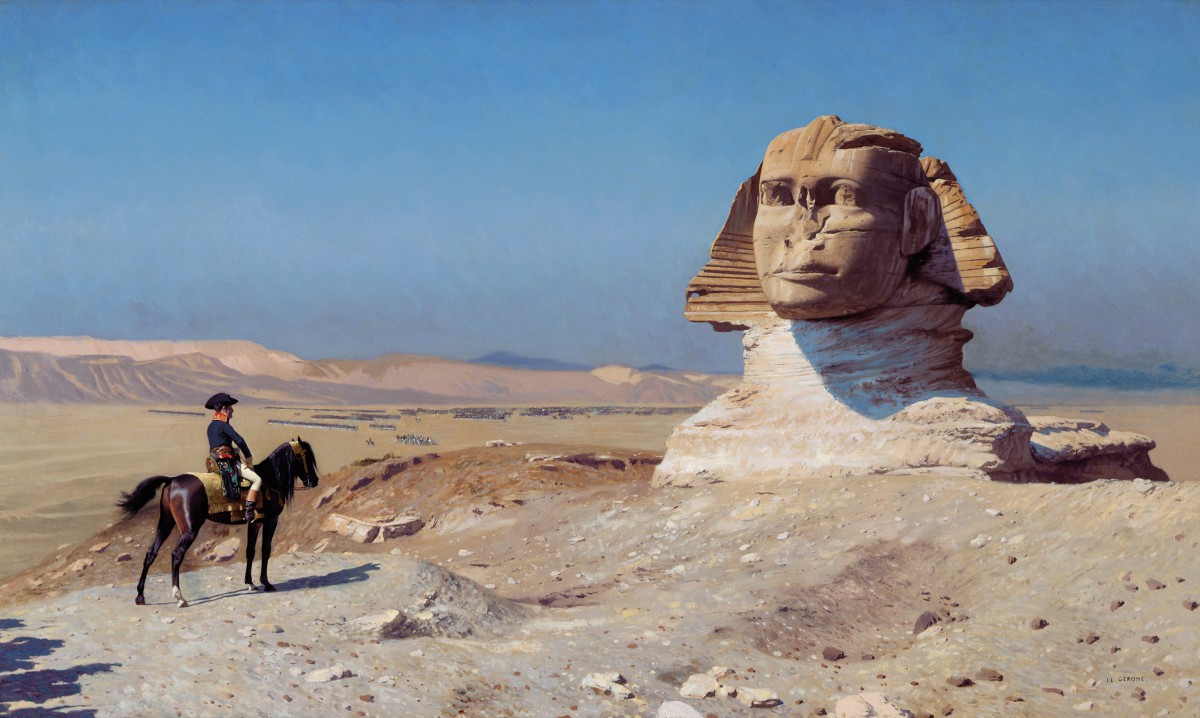 Napoleon in Egypt. Painting by Jean-Léon Gérôme in 1867-68