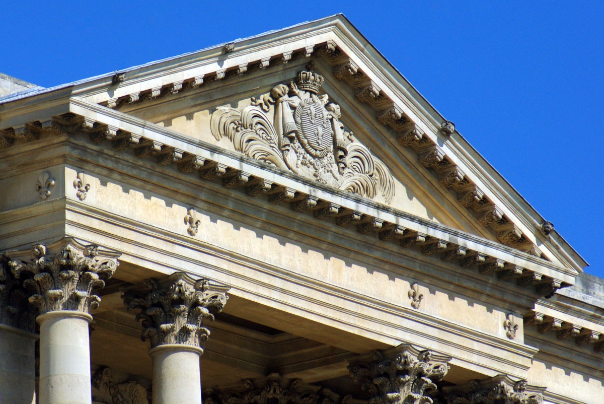 The pediment of the church © French Moments