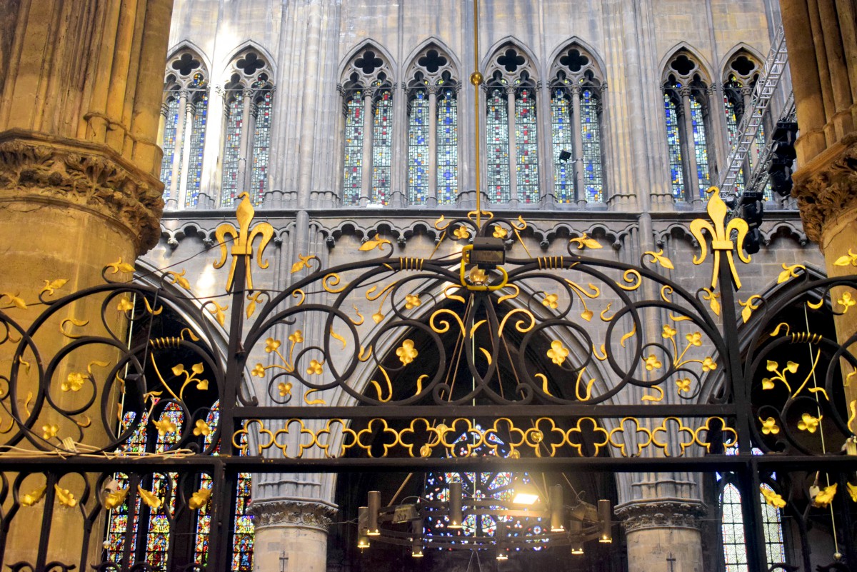 Railings inside Metz Cathedral