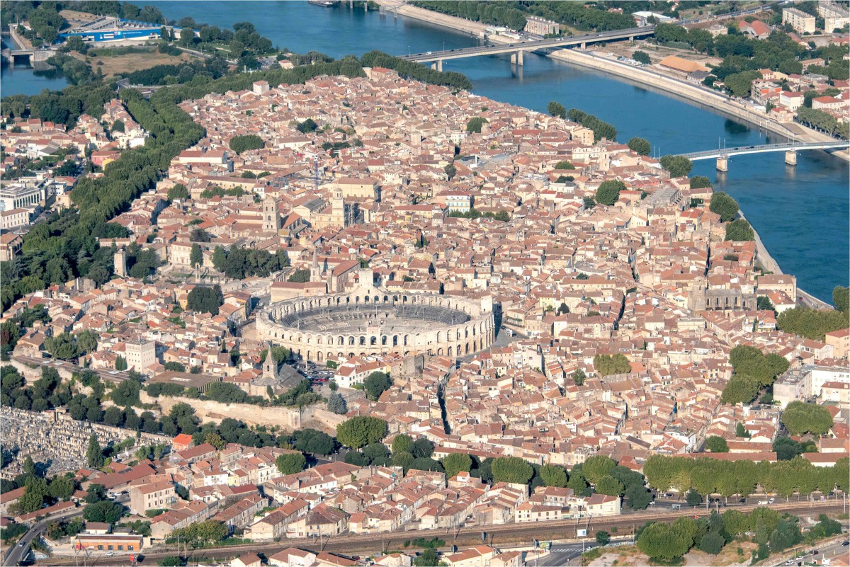 Provence-Alpes-Côte d'Azur - Arles from above - Stock Photos from Francois BOIZOT - Shutterstock