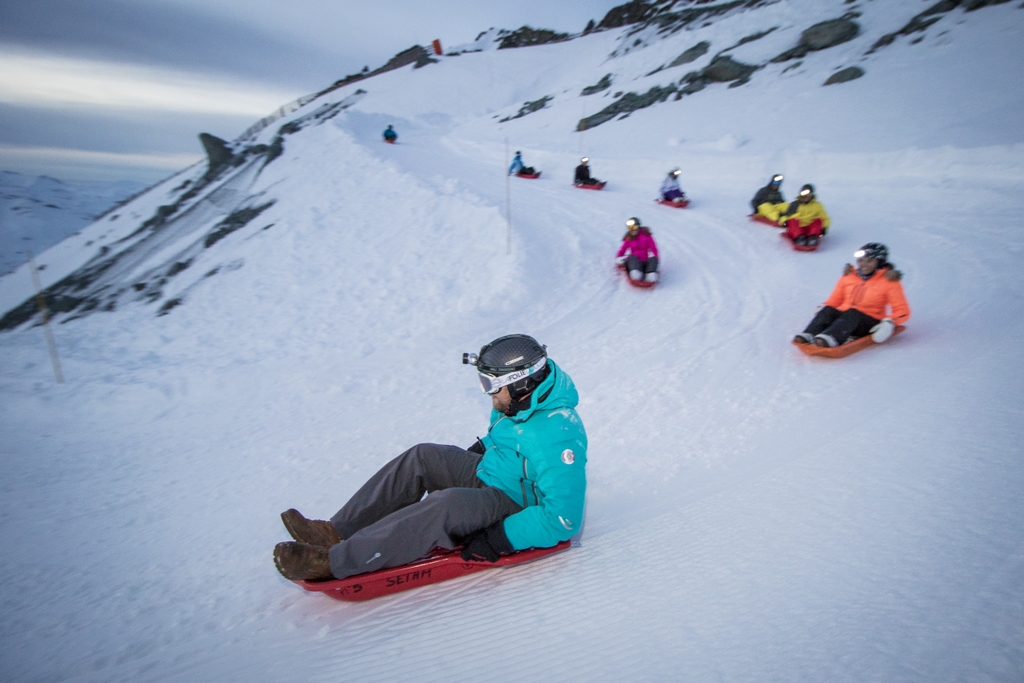 The longest sledging run in Val Thorens © C.Cattin OT Val Thorens