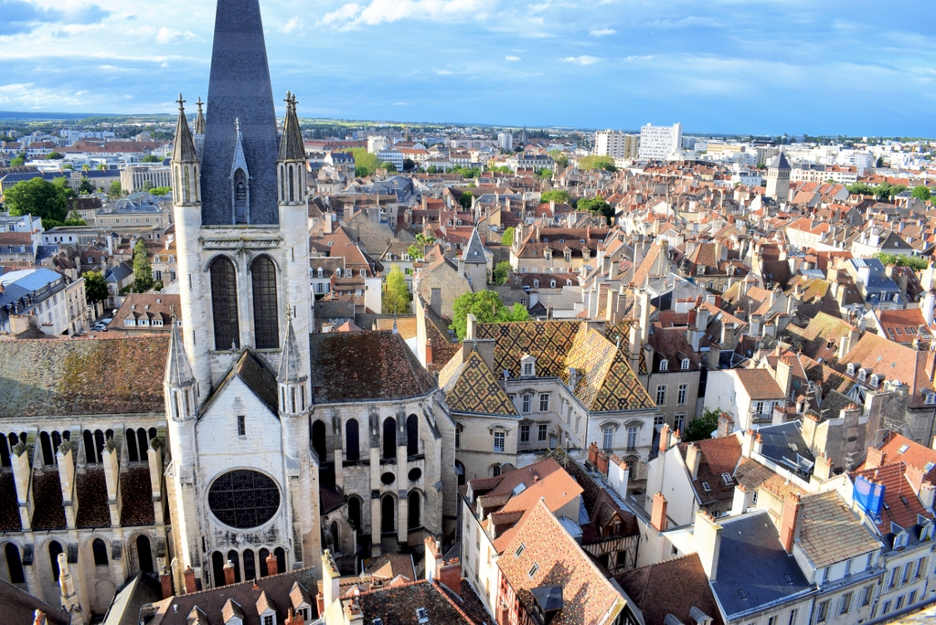 Around Dijon. The view from the tower of Philip the Good, Dijon © French Moments