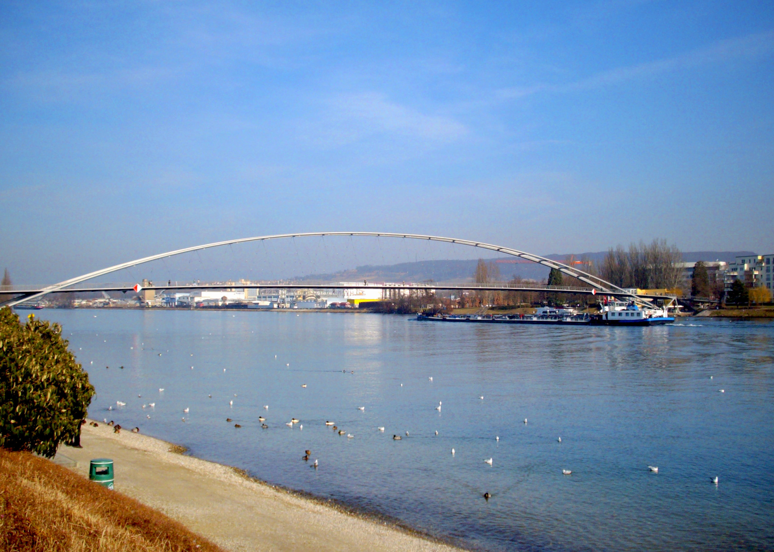 The Three Countries footbridge spanning the Rhine at Huningue © French Moments