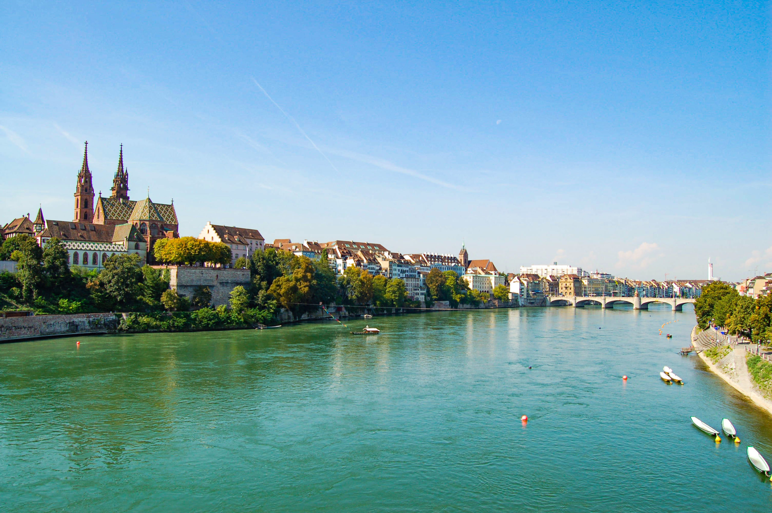 The Rhine in Basel © Norbert Aepli - licence [CC BY 2.5] from Wikimedia Commons
