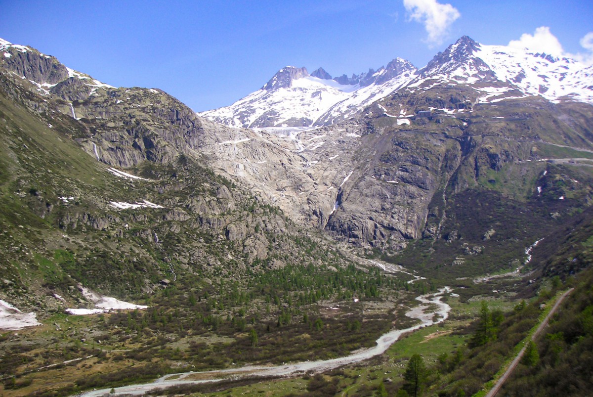 The Rhône glacier in Switzerland © Unknown - licence [CC BY-SA 3.0] from Wikimedia Commons