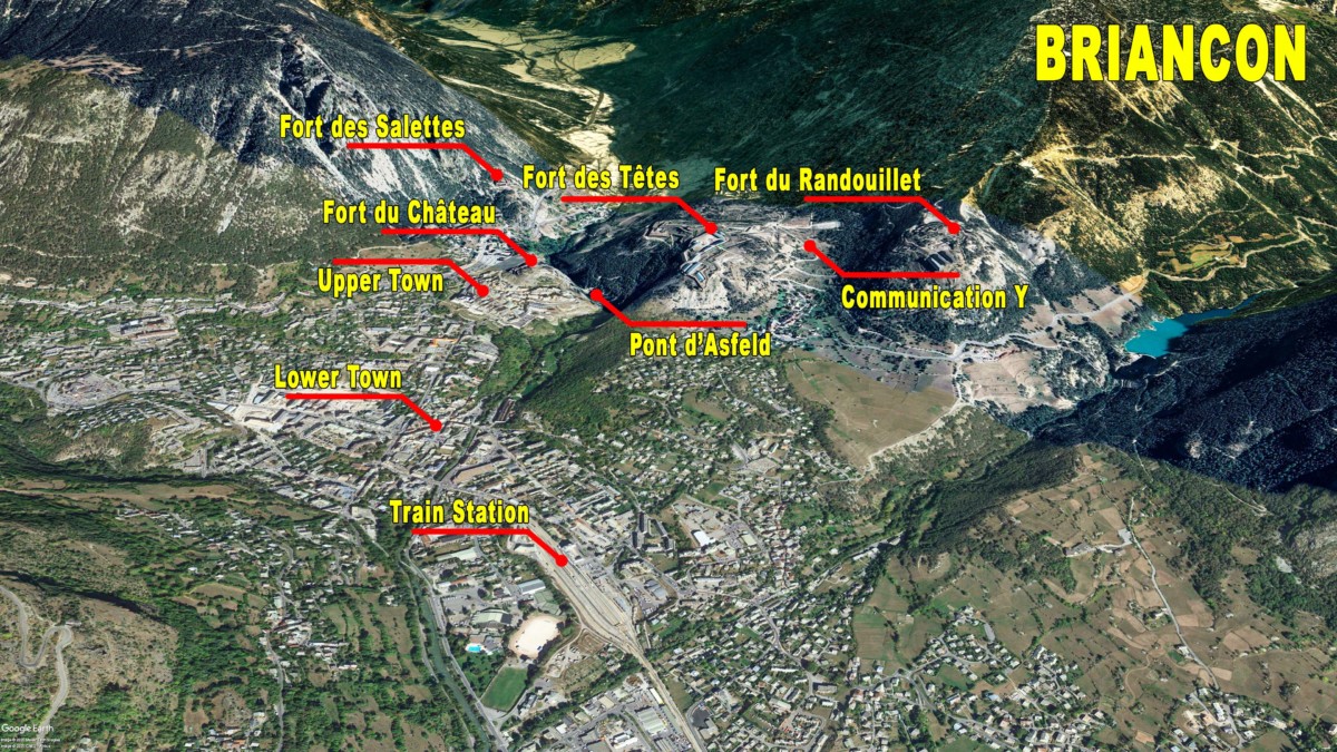 Situation Map of the Fortified Town of Briançon