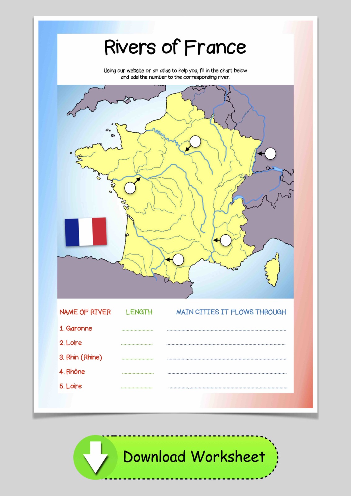 Map of France Rivers © French Moments