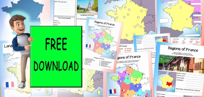 Free Geography of France Worksheets - French Moments