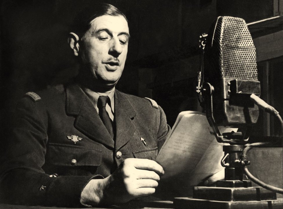 Charles de Gaulle speaking at the BBC in London (1940)