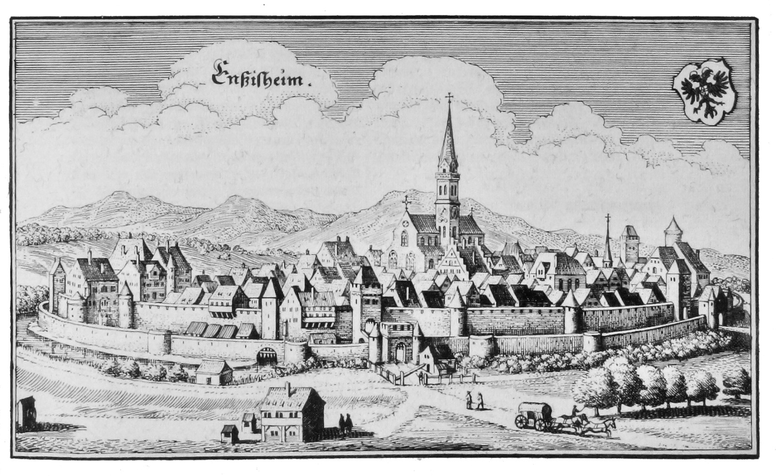Ensisheim, capital of Anterior Austria, before the Thirty Years' War.
