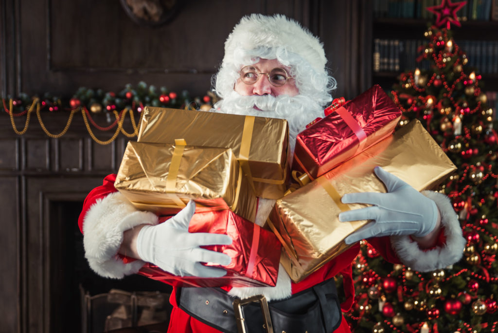 les joyeux enfants de noël petit papa noël