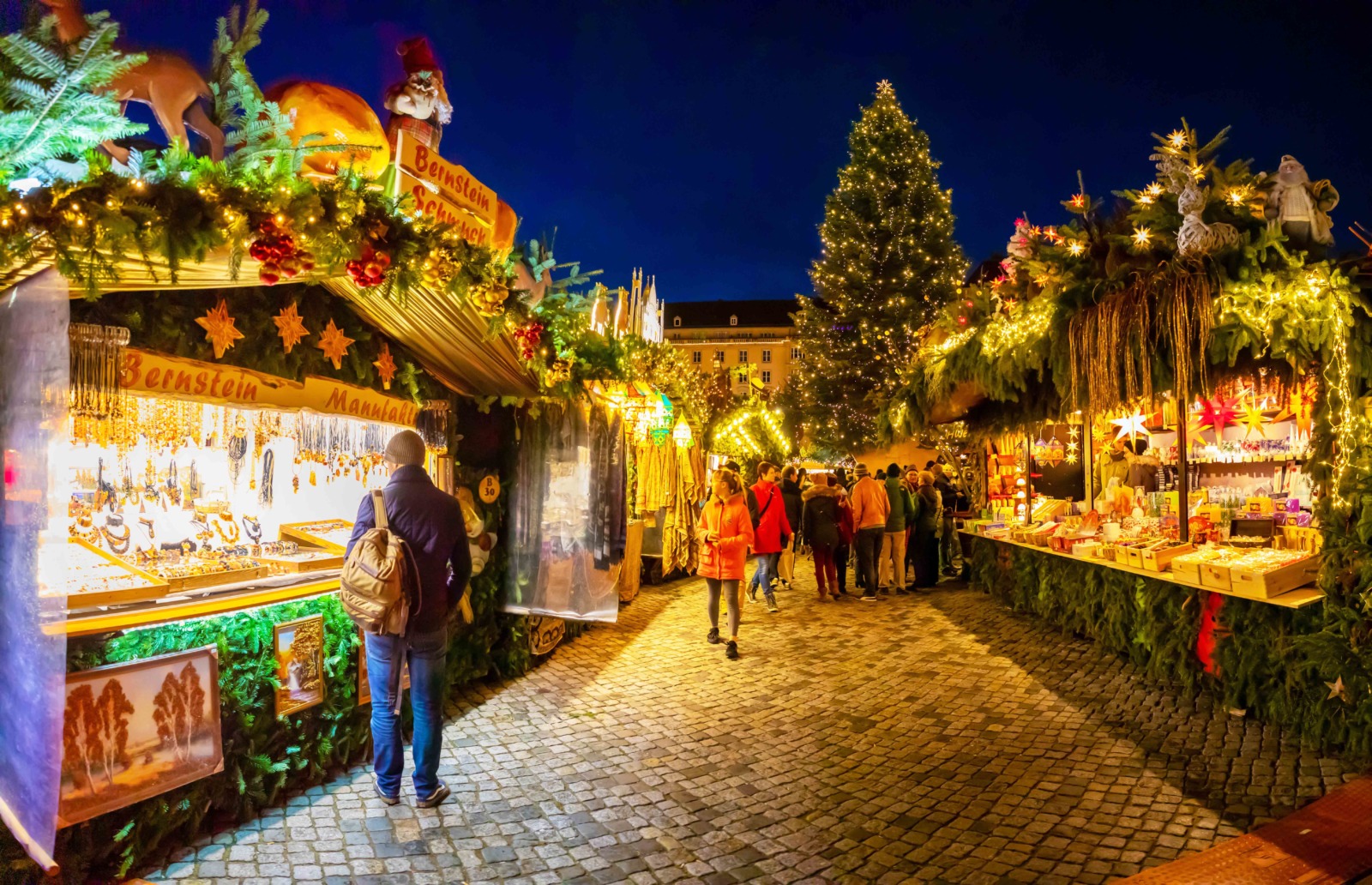 The Striezelmarkt in Dresden, one of the most beautiful Christmas markets in Germany. Photo by tdyuvbanova via Twenty20