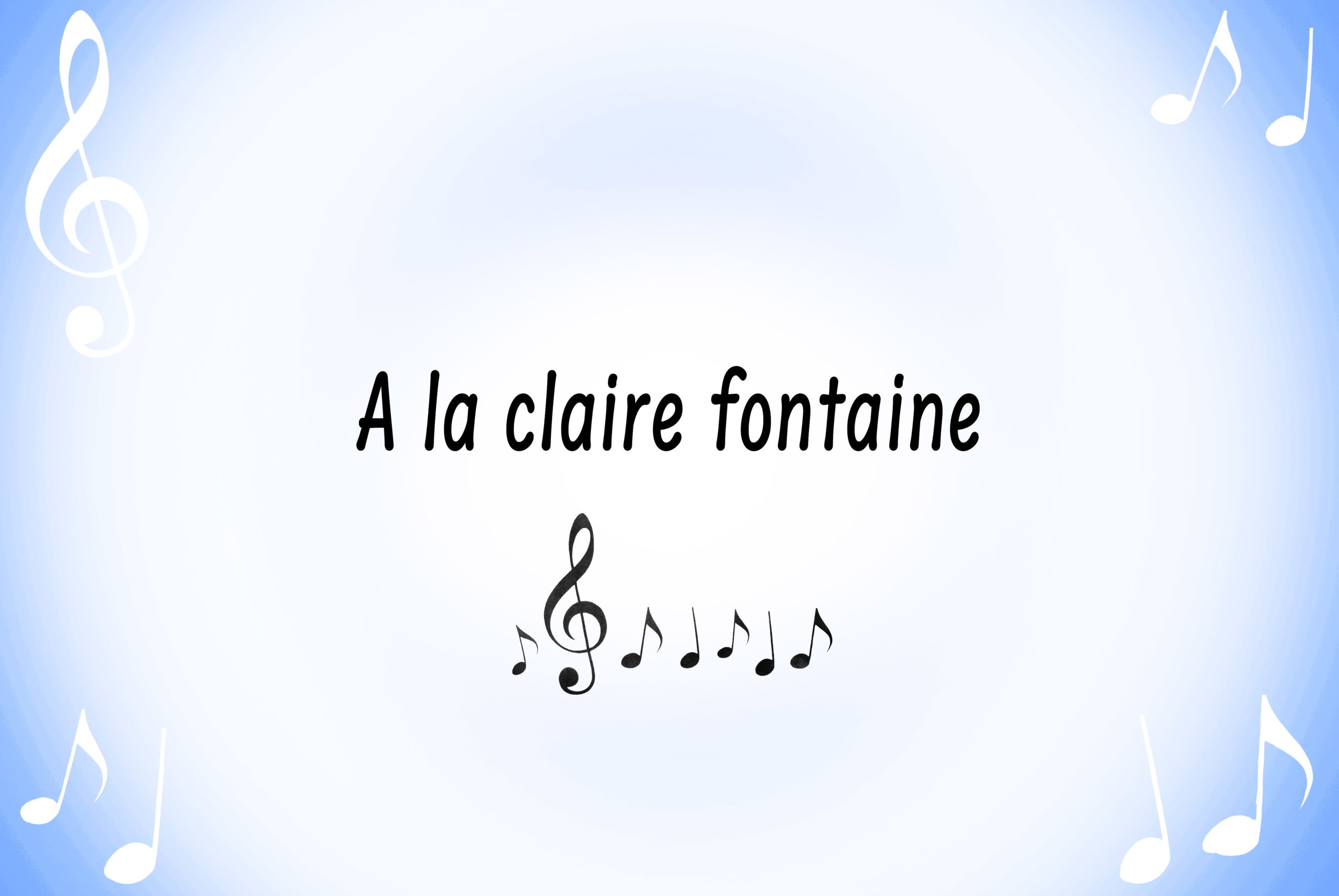 A la claire fontaine © French Moments