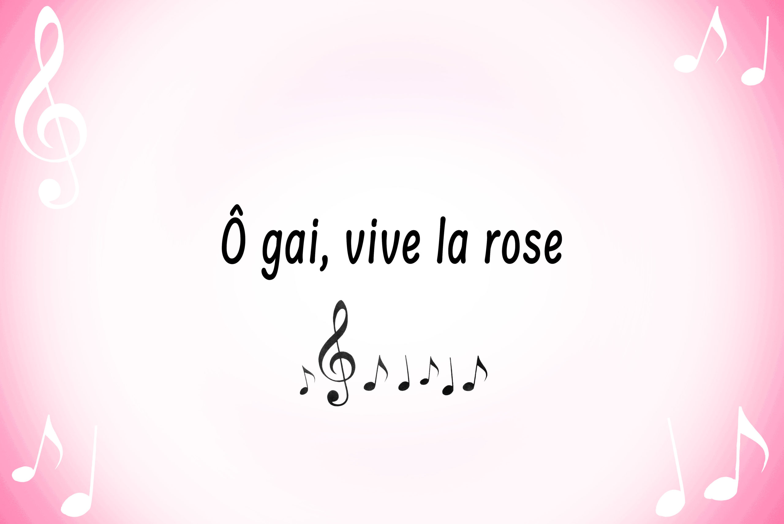 Ô gai, vive la rose © French Moments