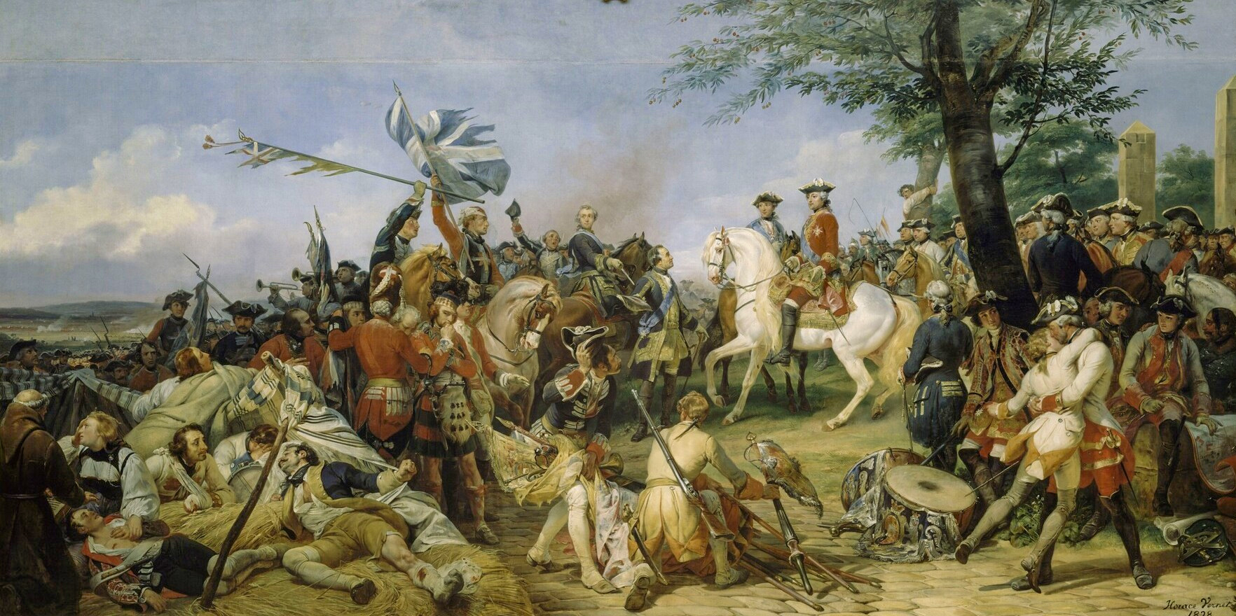 Battle of Fontenoy by Horace Vernet 1828
