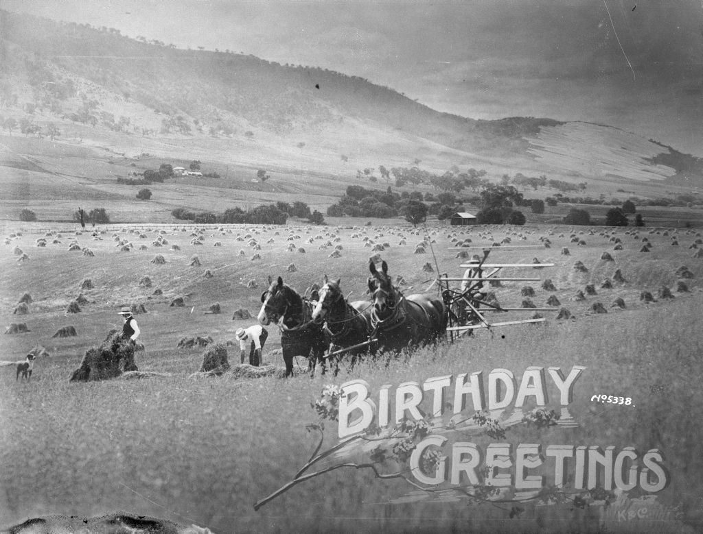Birthday Greetings (Public Domain via Wikimedia Commons)