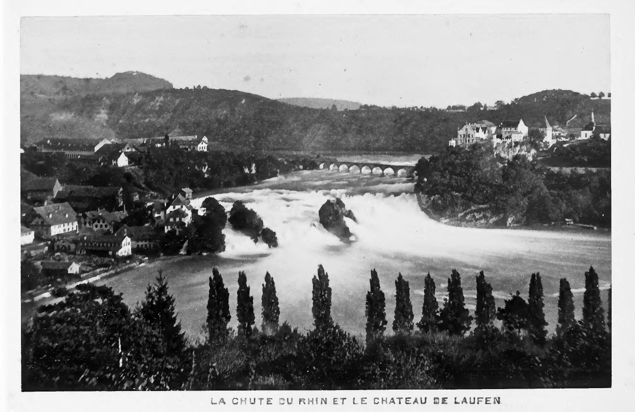 Postcard of the Schaffhausen Falls (ca. 1880)