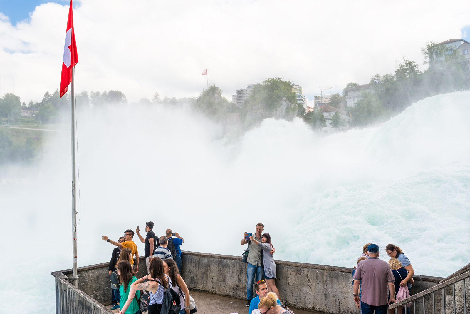 The tumult of the Rhine Falls. Photo @kinek00 via Twenty20