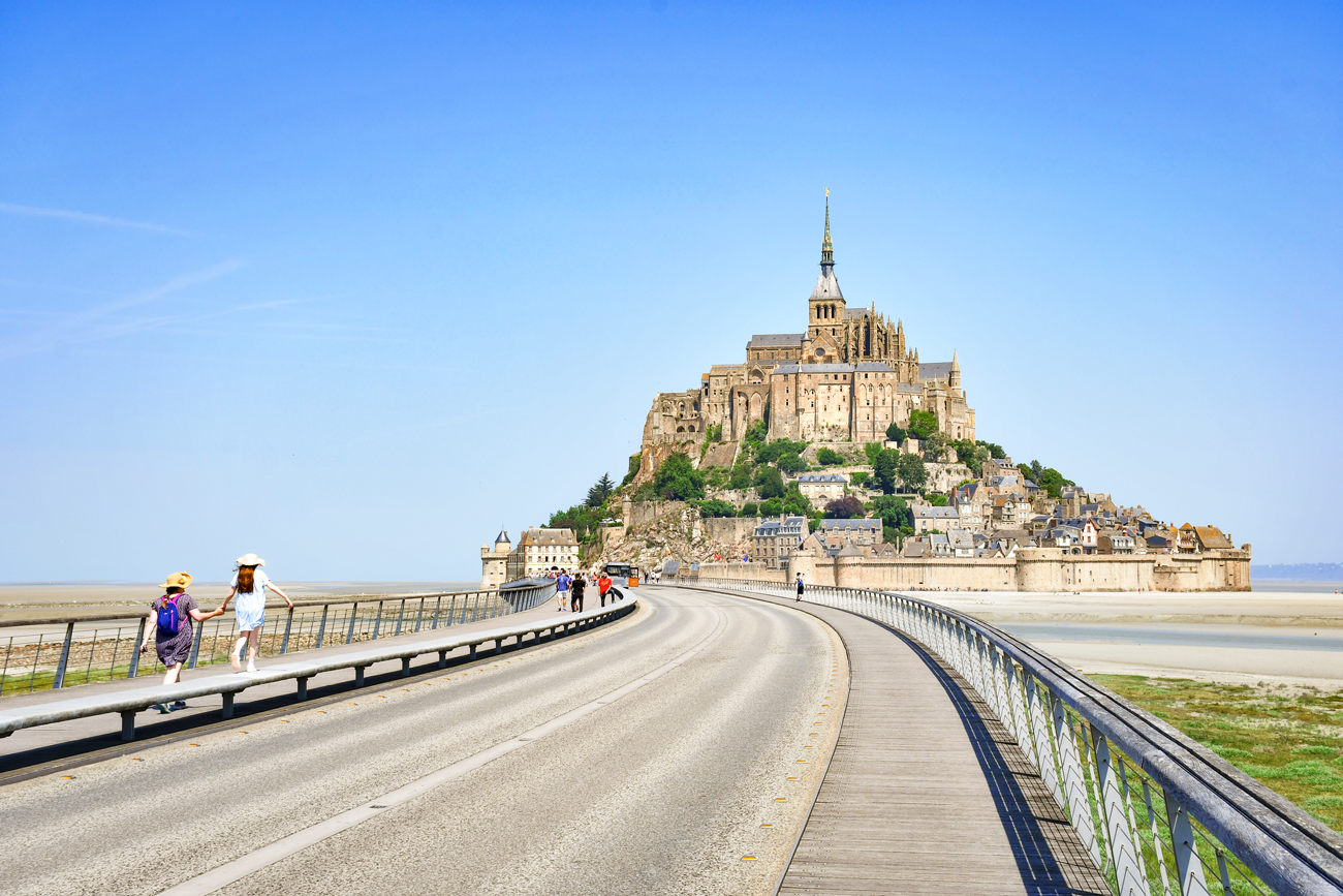 Causeway Mont Saint Michel Abbey
