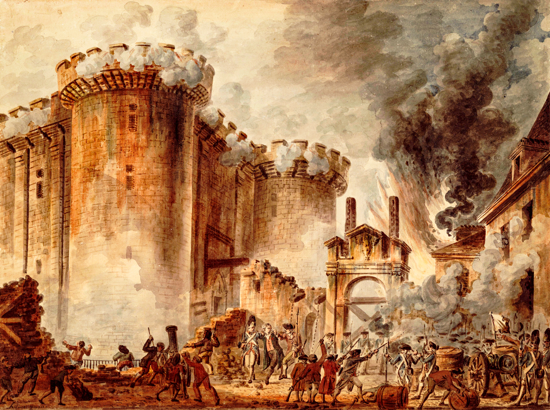 Storming of the Bastille Fortress by Jean-Pierre Houël