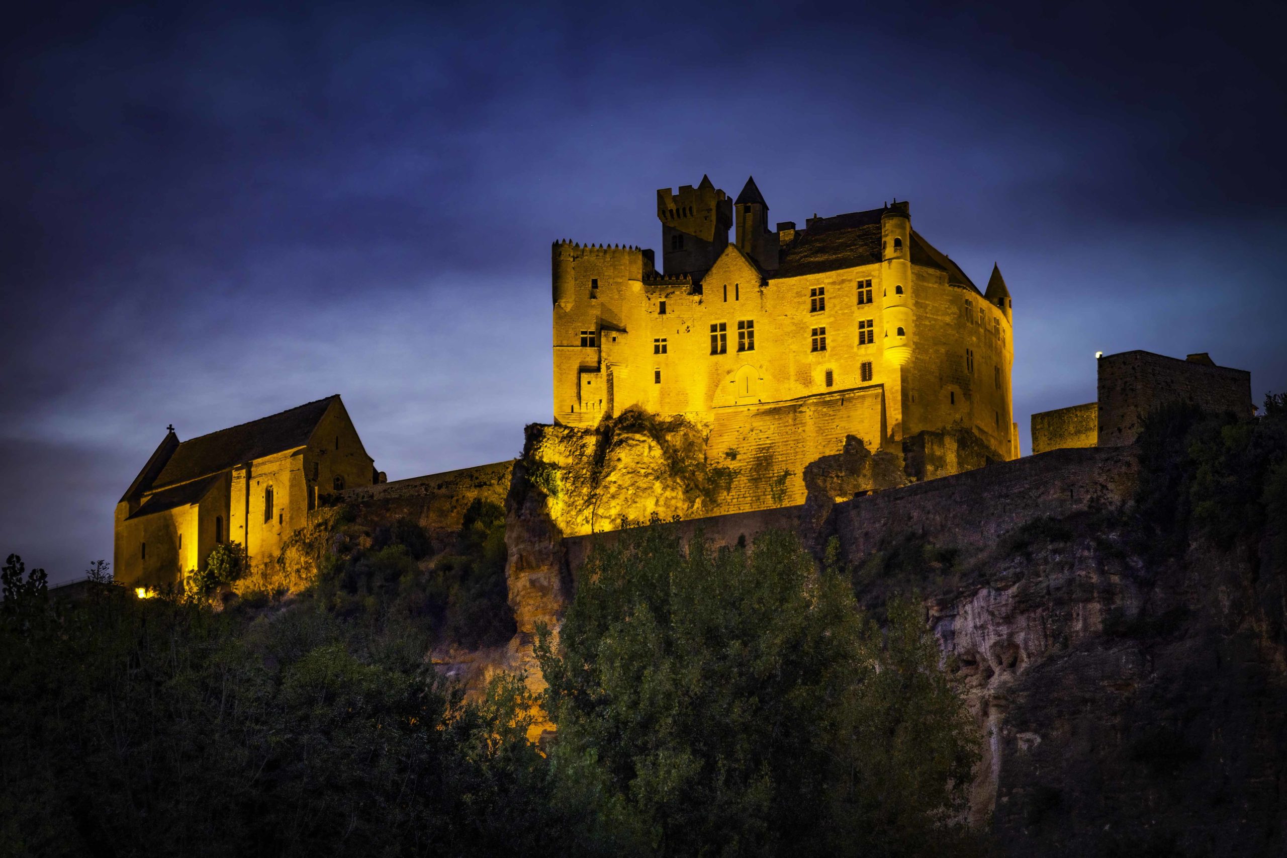 Beynac by night. Photo by compuinfoto via Envato Elements