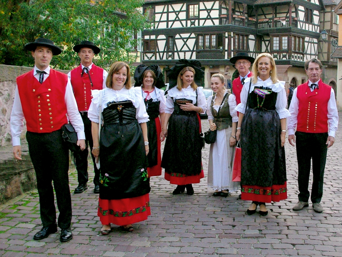 Colours of Alsace - My Friends and I in Alsatian Costume © French Moments