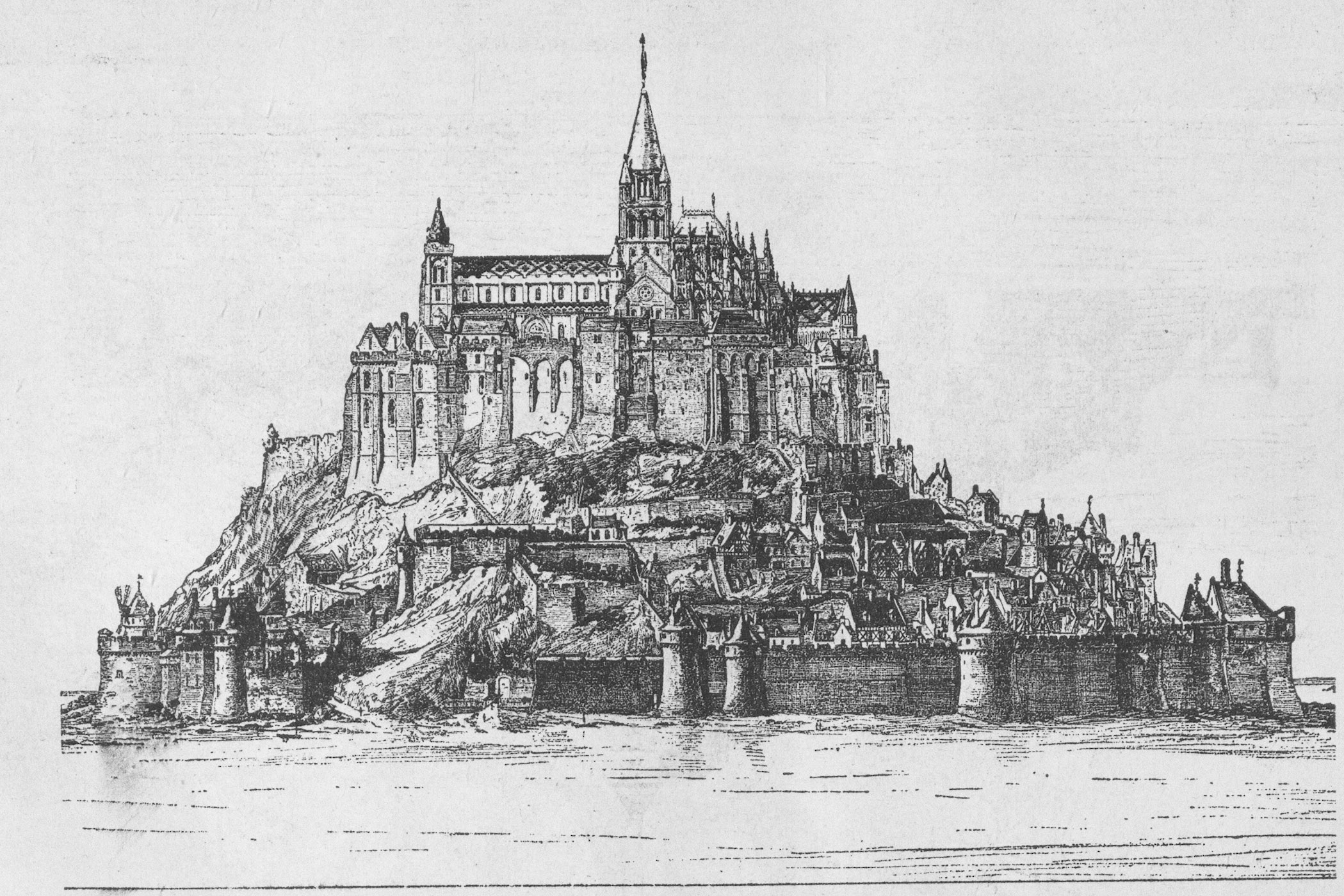 Mont-Saint-Michel during the Middle-Ages