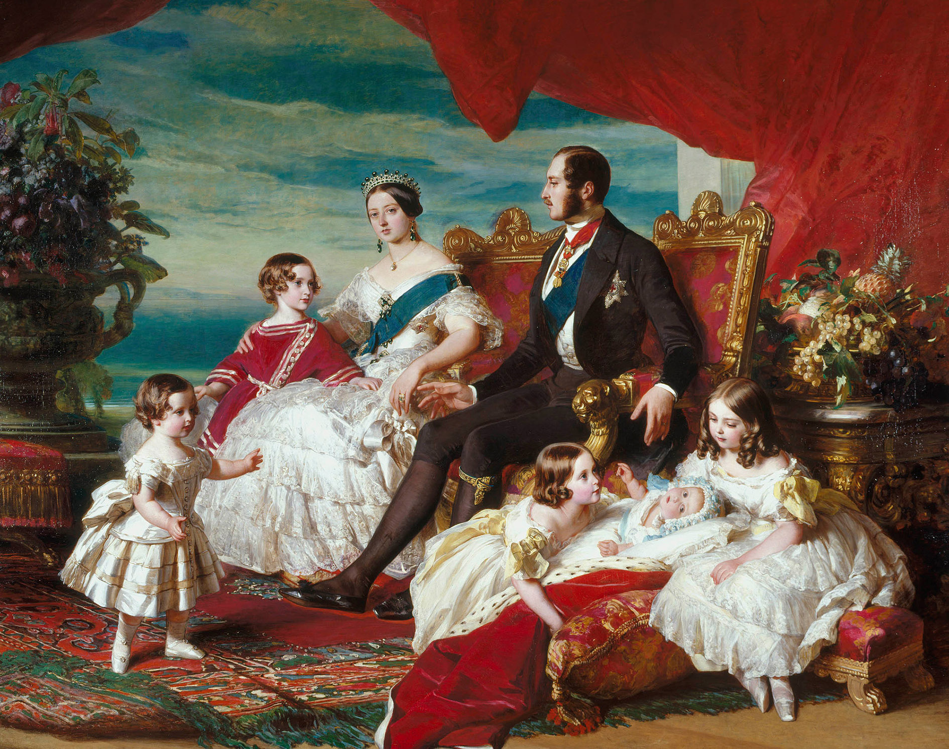 Famille de Victoria en 1846 par Franz Xaver Winterhalter