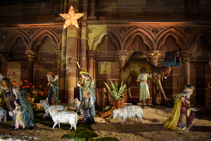 La crèche de Noël de la cathédrale de Strasbourg © French Moments