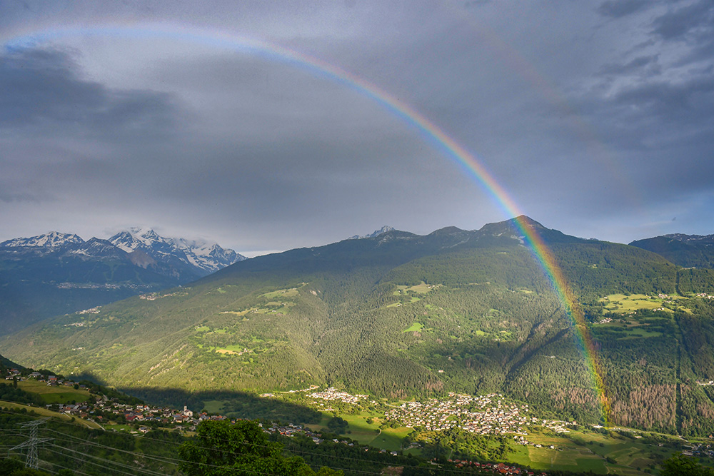 Rainbow over the Tarentaise © French Moments