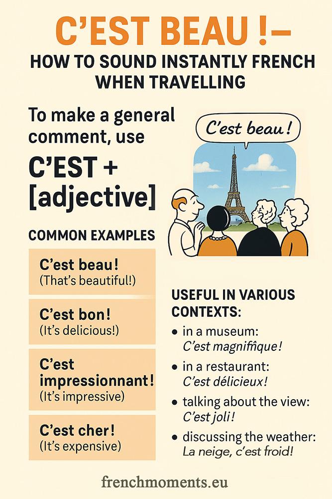 C'est Beau C'est beau! - C'est + Adjective