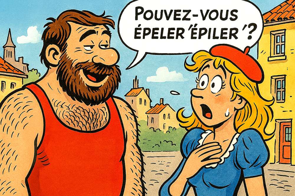 appeler épeler épiler, Image by OpenAI