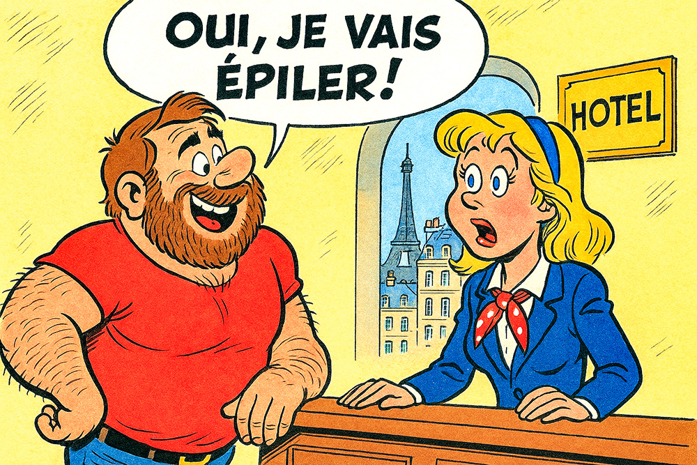 appeler épeler épiler, Image by OpenAI