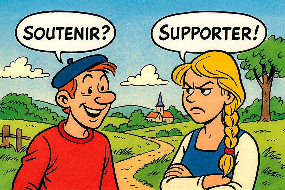 Supporter or Soutenir. Image by OpenAi