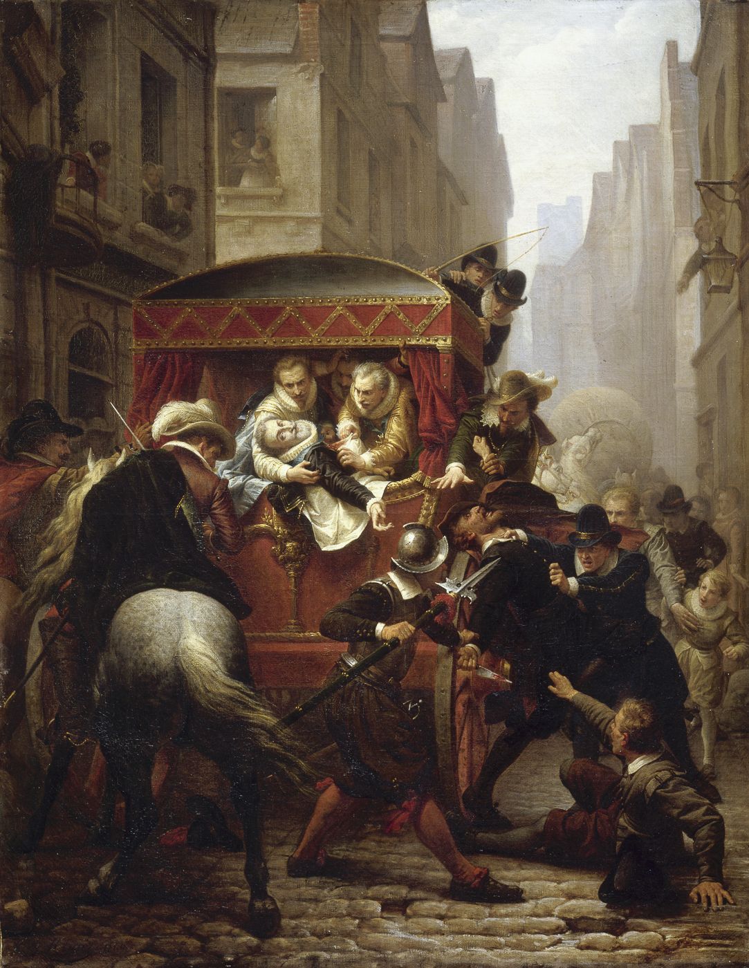 Assassination of Henri IV in Rue de la Ferronnerie Paris